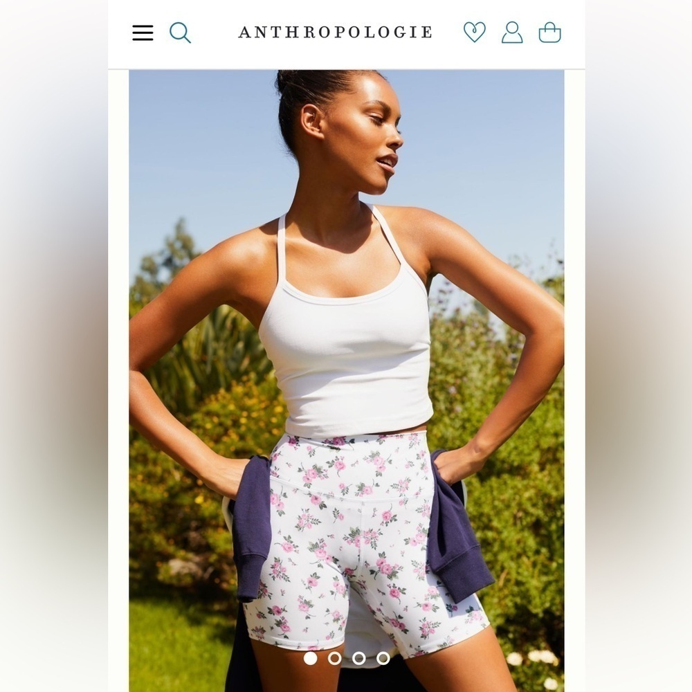 Spiritual Gangster intent biker shorts in ROSE GARDEN. XS. New with tags - Picture 12 of 14